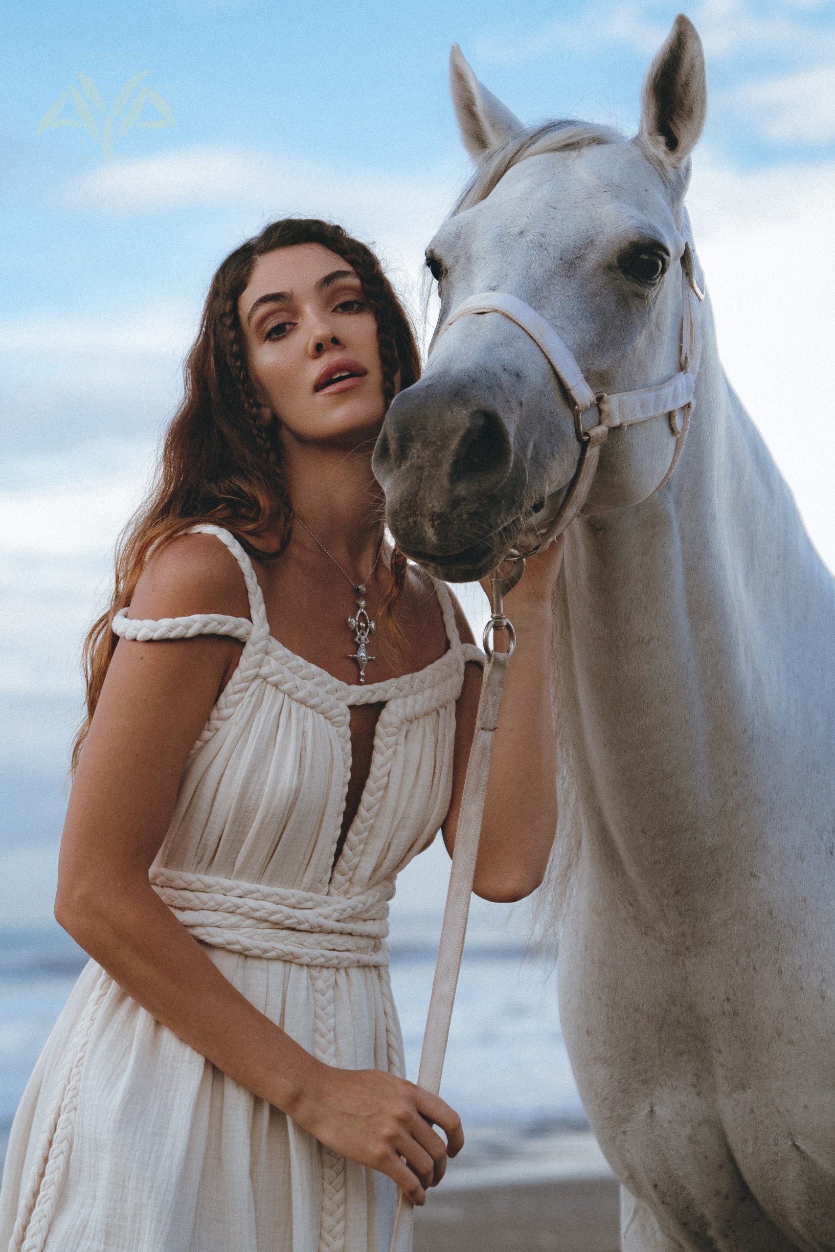 Greek Goddess Wedding Dress Boho Bridal Maxi Gown