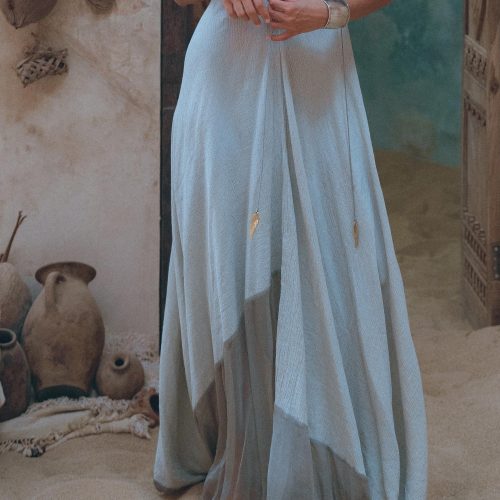 Powder Blue Padma Dress Goddess Organic Dresses For