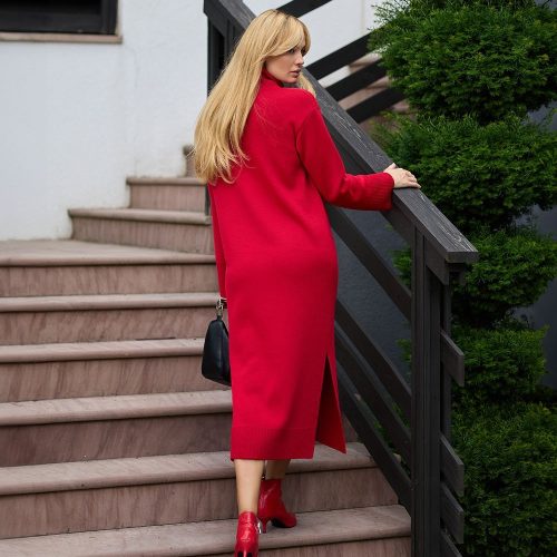 Wool Maxi Sweater Dress Knitted Long Winter Oversized