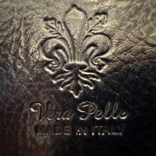 Italian Navy Handmade Leather Saddle Crossbody