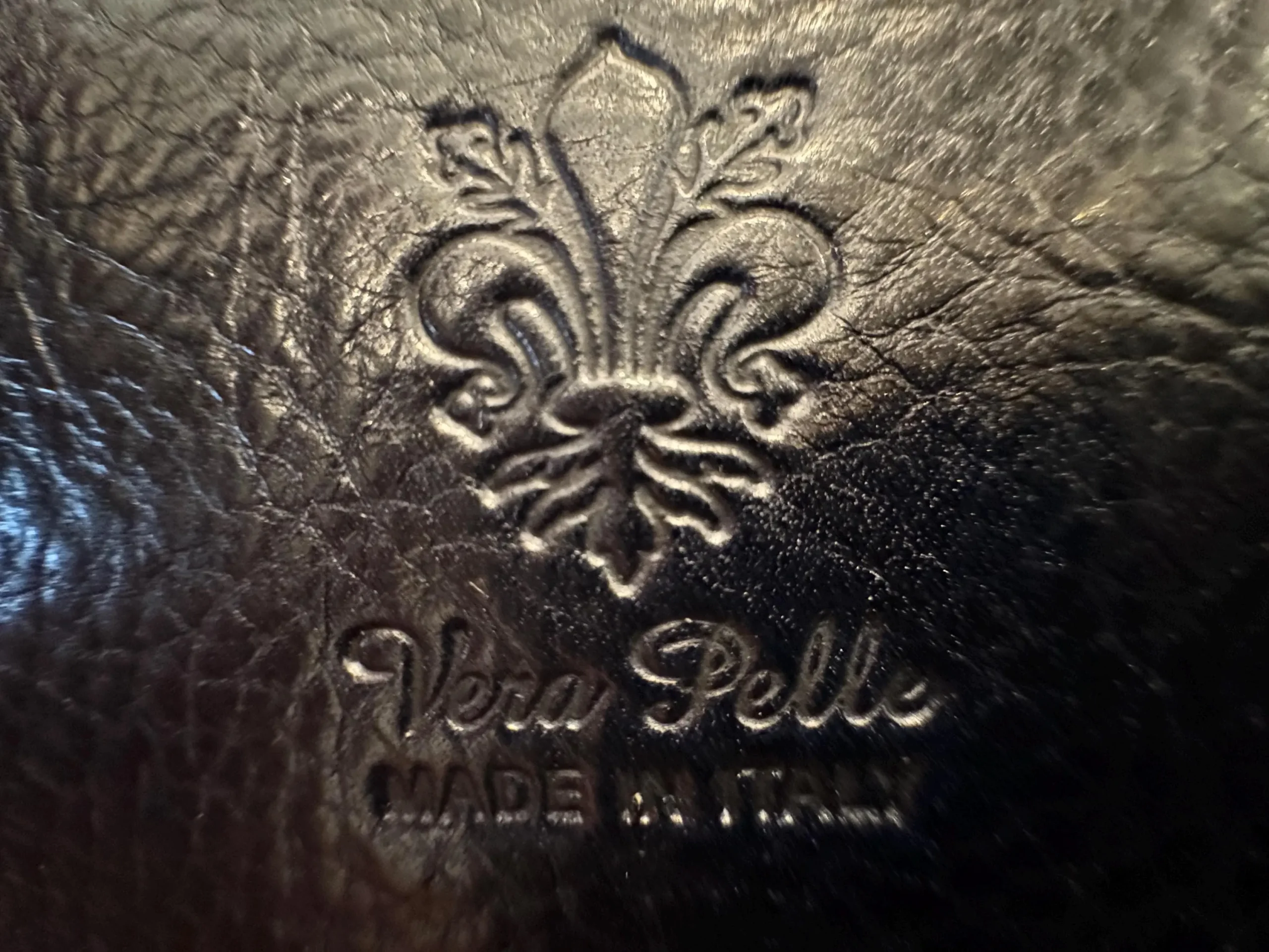 Italian Navy Handmade Leather Saddle Crossbody