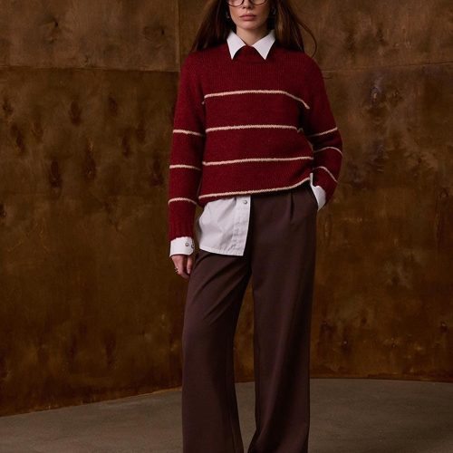 Wool Mohair Pullover Minimalist Knit Sweater Women Soft