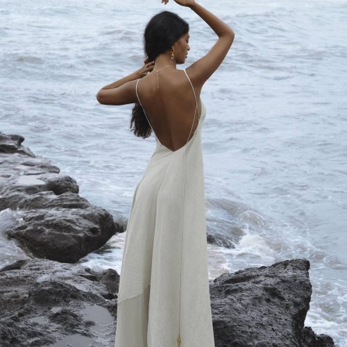 Powder Blue Padma Dress Goddess Organic Dresses For