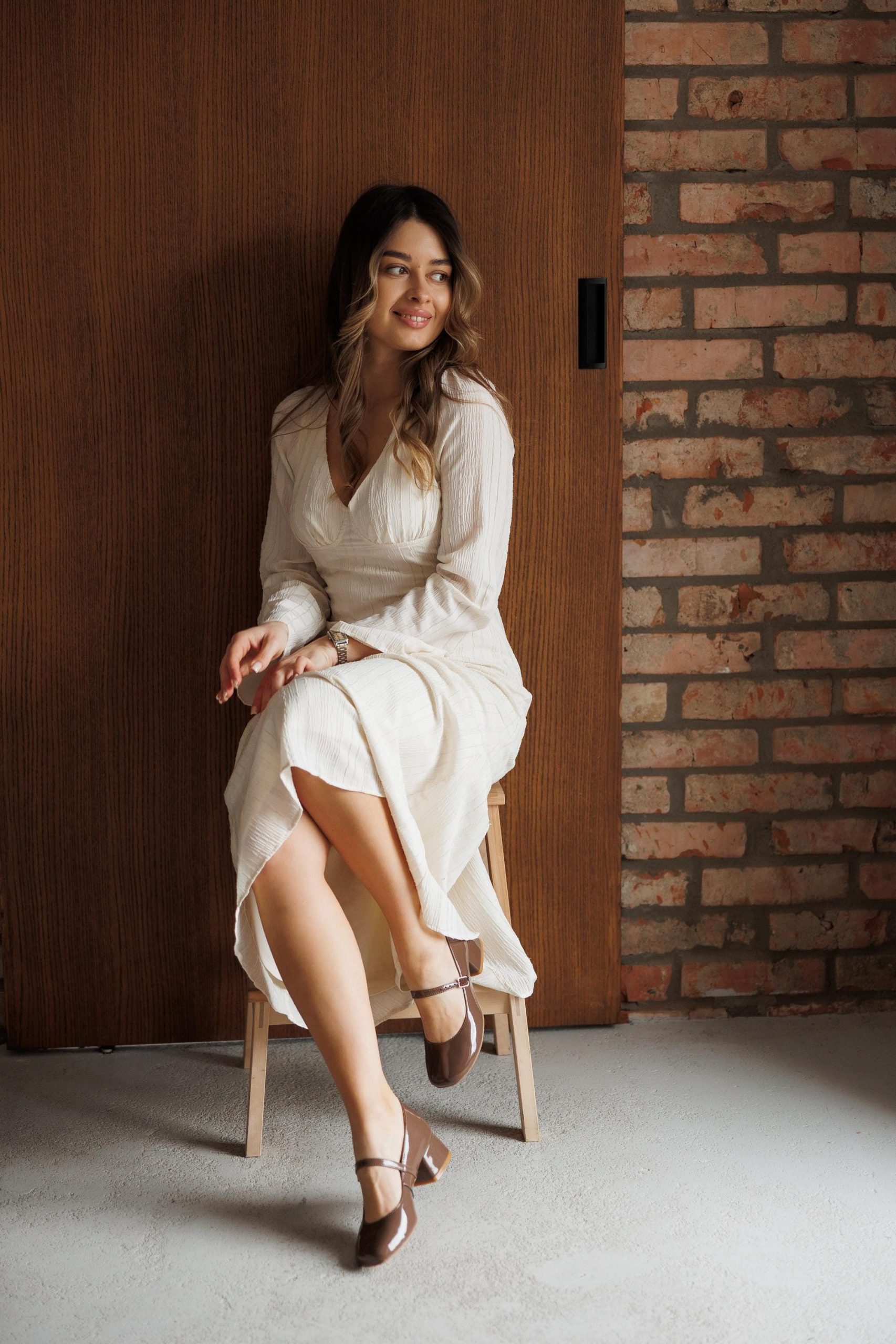 Black Leather Mary Janes Handmade Classic Women’s Shoes