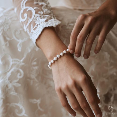 Freshwater Pearl Bracelet Baroque Dainty Bridal Jewellery Gift