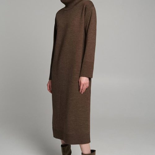 Wool Maxi Sweater Dress Knitted Long Winter Oversized